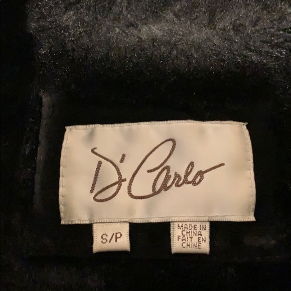 Suede vest with faux fur black - Picture 4 of 8